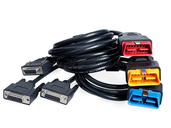 Factory Directly Supply Obdii-16p Cable J1962 OBD2 Cable for Car Diagnosis Tool